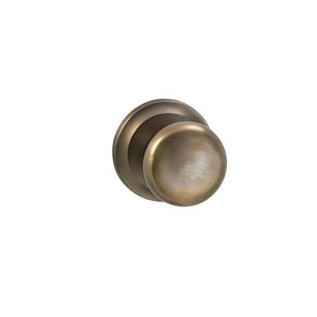 OMNIA Knob 2-5/8" Rose Pass 2-3/4" BS T 1-3/4" Doors ULQ Antique Bronze 442 442/00C.PA5A