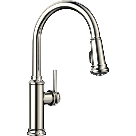 BLANCO Empressa Pull Down Kitchen Faucet 1.5 GPM - Polished Nickel 442502