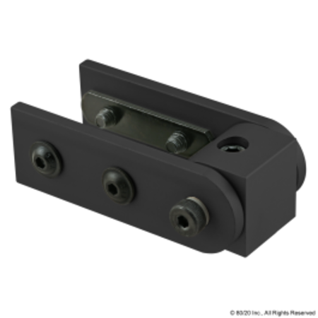 80/20 Blk 15 S Rt Angle 90 Deg Living Hinge 4429-BLACK