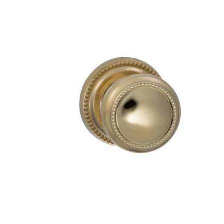 OMNIA Knob 2-5/8" Rose Pass 234BS Full Lip 1-3/8" Doors ULQ Bright Brass 443 443/00AF.PA3A