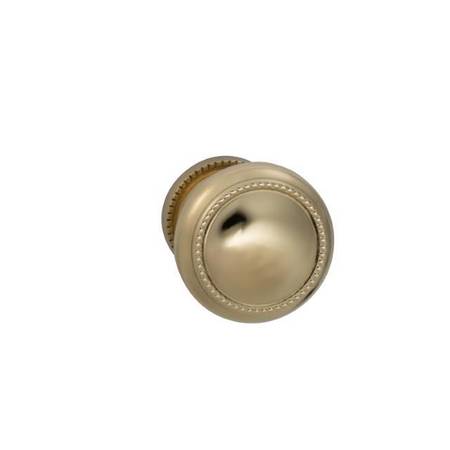 OMNIA Knob with 1-3/4" Rose Single Dummy Unlacquered Bright Brass 443 443/45.SD3A