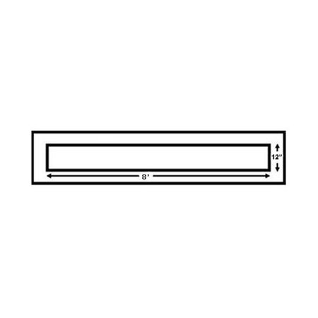 NEWSTRIPE Stencil, 1ft x 8ft., Stop Bar, 1/8" 10004437