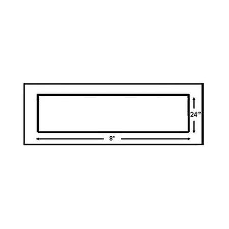 NEWSTRIPE Stencil, 2ft x 8ft., Stop Bar, 1/8" 10004439