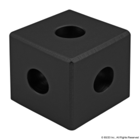 80/20 Black 15 S Square Tri Corner 4442-BLACK