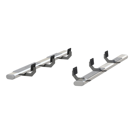 Aries Oval Side Bars with Brackets, SS, 6 4444047