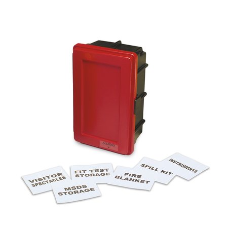 ALLEGRO INDUSTRIES Medium Red w/Label Kit, 1 Shelf 4500-R