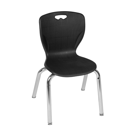Regency Andy 15" Stack Chair, Black 4520BK
