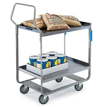 LAKESIDE NSF Stainless Handler Series 2 Shelf Cart;700 lb Capacity, 15-1/2"x24" 4510