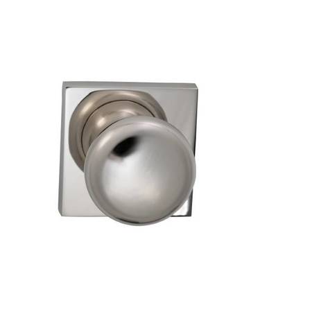 OMNIA Knob Square Rose Pass Knob 2-3/4" BS T Strike Bright Nickel 458 458SQ/234T.PA14