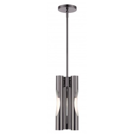 LIVEX LIGHTING Black Chrome Pendant Chandelier, 3 Light 45913-46