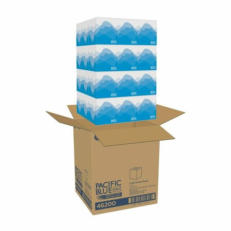 Georgia-Pacific Preference 2 Ply Facial Tissue, 100 Sheets 46200
