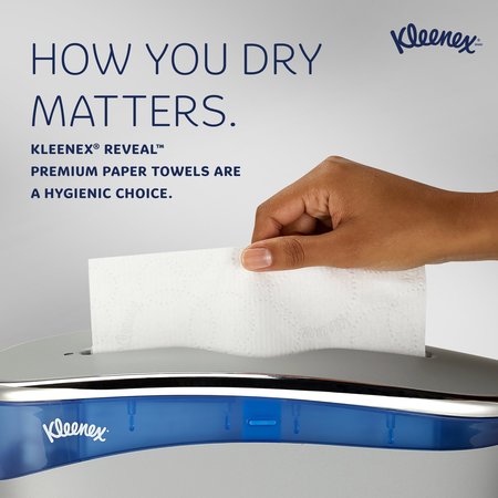 Kimberly-Clark Professional Reveal Multifold Paper Towels for Kleenex Reveal Countertop Dispenser, 150 Sheets/Pack, 16 Packs 46321