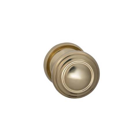 OMNIA Knob with 2-3/16" Rose Single Dummy Unlacquered Bright Brass 472 472/55.SD3A