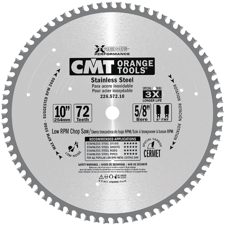 CMT 10" Stainless Steel Blade 226.572.10