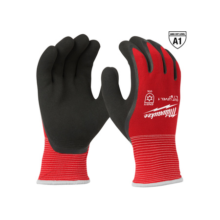 Milwaukee Tool Cut Level 1 Winter Insulated Dipped Gloves - Large (12 Pairs) 48-22-8912B