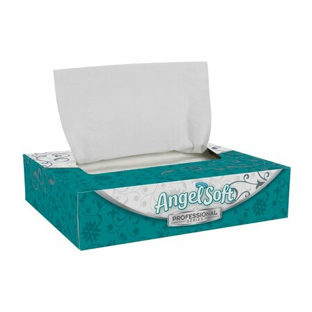 Georgia-Pacific Facial Tissue. Angel Soft Professional Series, 2 Ply, 5 1/2 in x 7 1/4 in, 50 Sheets/Box, 60 Pack 48550