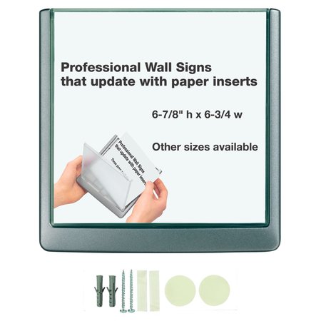 DURABLE OFFICE PRODUCTS Click Sign, 5-7/8"Wx5-7/8"H 486237