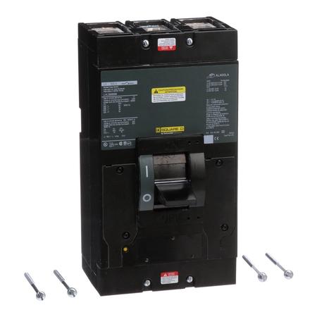 SQUARE D Molded Case Circuit Breaker, LHL Series 400A, 3 Pole, 600V AC LHL36000M