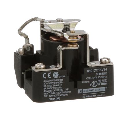 SQUARE D Relay, 600VAC Coil Volts, 1 NO/1 NC; SPDT 8501CO15V14