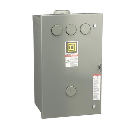 SQUARE D Contactor, Type L, multipole lighting, electrically held, 30A, 12 pole, 600V, 110/120VAC 50/60Hz coil, NEMA 3R 8903LH1200V02