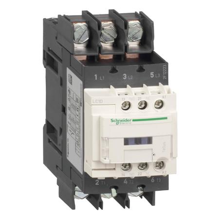 SCHNEIDER ELECTRIC IEC Magnetic Contactor, 3 Poles, 24 V AC, 65 A LC1D65A6B7