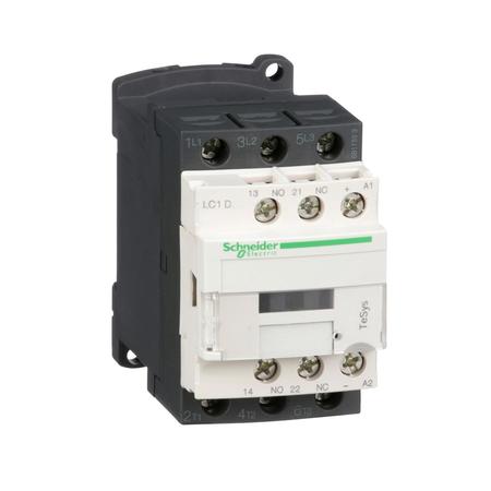 SCHNEIDER ELECTRIC IEC Magnetic Contactor, 3 Poles, 125 V DC, 9 A LC1D09GD