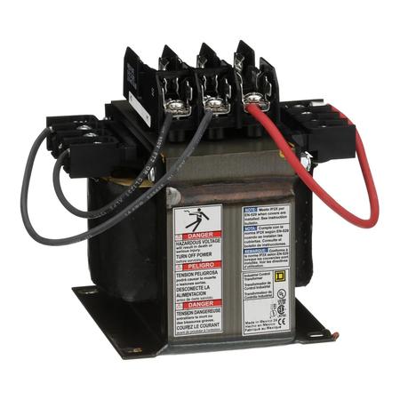 SQUARE D Control Transformer, 500 VA, 115 °C, 110/115/120V AC, 550V AC; 600V AC; 575V AC 9070TF500D5