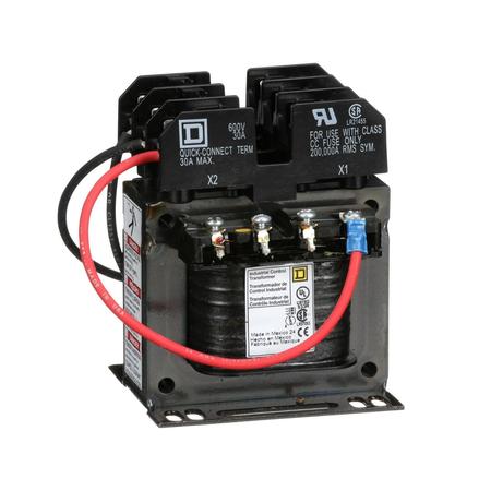 SQUARE D Control Transformer, 100 VA, 55 Â°C, 110/115/120V AC, 550V AC; 600V AC; 575V AC 9070TF100D5