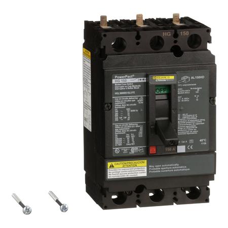 SQUARE D Switch, 150A, 600V AC, 3 Poles HGL36000S15LUYE