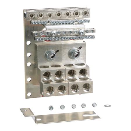 SQUARE D Solid neutral kit, I-Line Panelboard, HCR-U, 1200A, 14 AWG to 750kcmil, mechanical, SN HCWM12SN