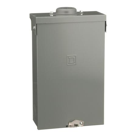 Load Center, QO, 4 Spaces, 125A, 120/240V AC, Main Lug, 1 Phase -  SQUARE D, QO148L125GRB