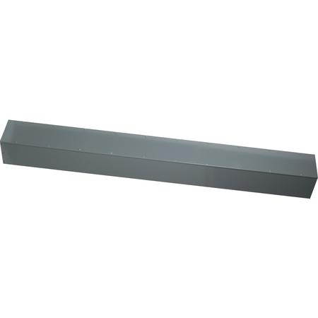 SQUARE D Wireway, Square-Duct, 12 inch by 12 inch, 10 feet long, hinged cover, N1 paint, NEMA 1 LDB1210