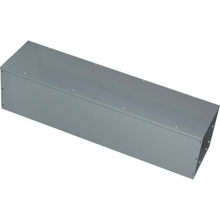 SQUARE D Wireway, Square-Duct, 12 inch by 12 inch, 4 feet long, hinged cover, N1 paint, NEMA 1 LDB124