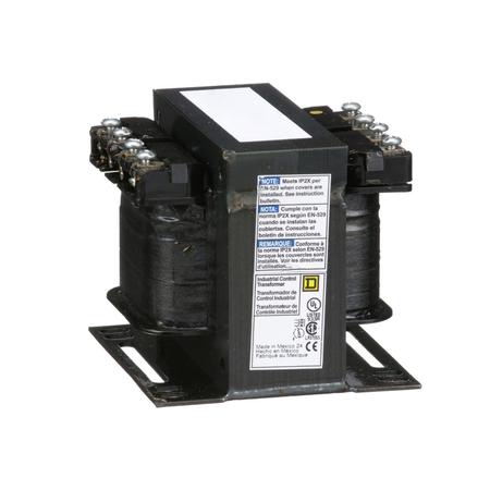 SQUARE D Control Transformer, 100 VA, Not Rated, 55 °C 9070T100D32