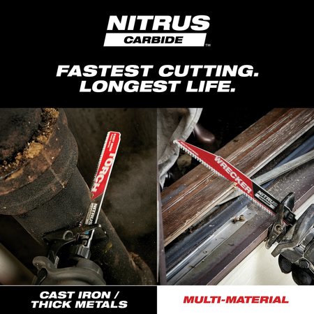 Milwaukee Tool 9" L x All-Purpose Cutting 9" The WRECKER™ with NITRUS CARBIDE™ 3PK 48-00-5372