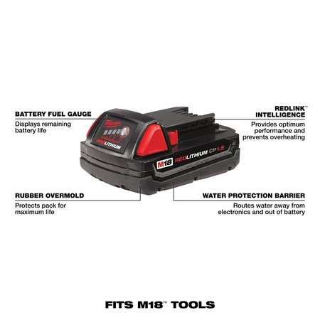Milwaukee Tool M18 REDLITHIUM Compact Battery Two Pack 48-11-1811