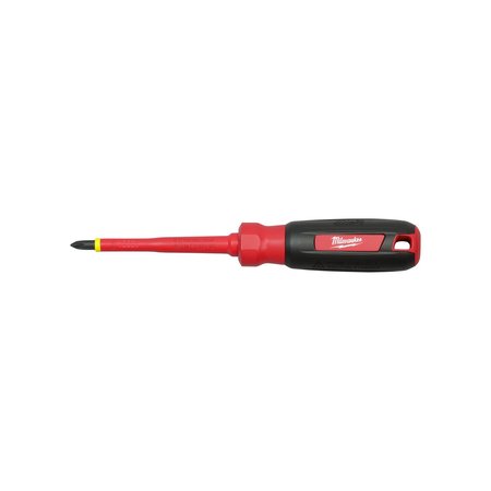 Milwaukee Tool 4 in. #2 Phillips 1000 Volt Insulated Screwdriver 48-22-2212