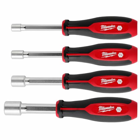 Milwaukee Tool Nut Driver Set, PP Handle, 7 in L, 4 pcs 48-22-2444
