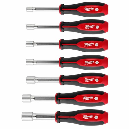 Milwaukee Tool Nut Driver Set, PP Handle, 7 pcs 48-22-2547