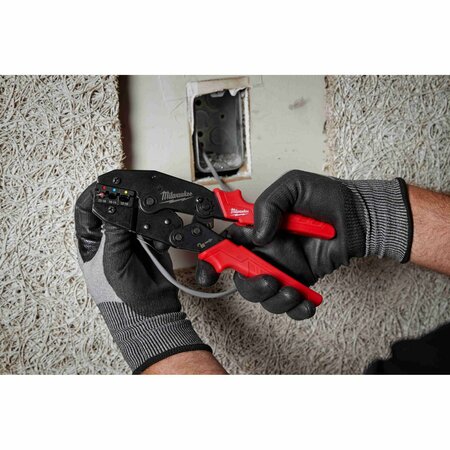 Milwaukee Tool Terminal Crimper, MT, 8 1/2 in L, 1.08 lb 48-22-3084