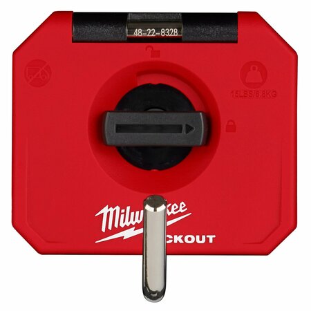 Milwaukee Tool Straight Hook, Plastic, 3-1/2"x4", Blk, Red 48-22-8328