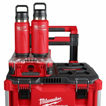 Milwaukee Tool Insulated Bottle, SS, 36 oz CAP, Black 48-22-8397R