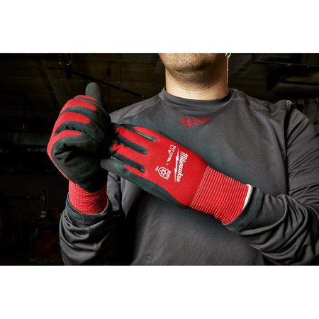 Milwaukee Tool Level 1 Cut Resistant Latex Dipped Insulated Winter Gloves - Small 48-22-8910