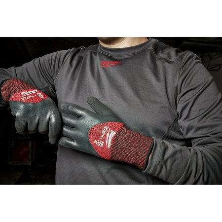 Milwaukee Tool Level 3 Cut Resistant Latex Dipped Insulated Winter Gloves - Medium (12 pair) 48-22-8921B