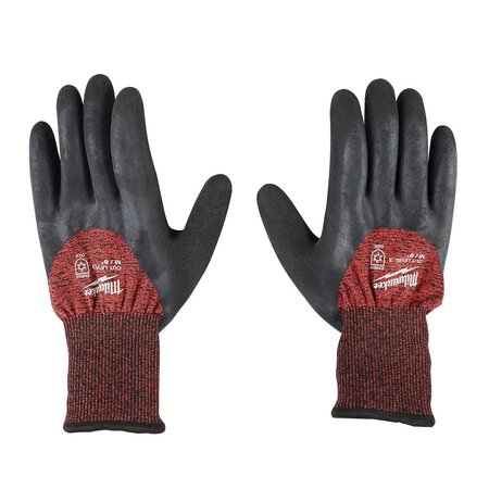 Milwaukee Tool Level 3 Cut Resistant Latex Dipped Insulated Winter Gloves - Large 48-22-8922