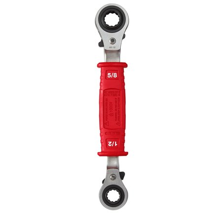 Milwaukee Tool Lineman’s 4in1 Insulated Ratcheting Box Wrench 48-22-9212