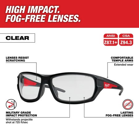 Milwaukee Tool Clear Performance Safety Glasses 48-73-2020