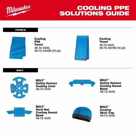 Milwaukee Tool Cooling Twl, Wet, 8-1/4"L, 8-33/100"W, PK10 48-73-4541B