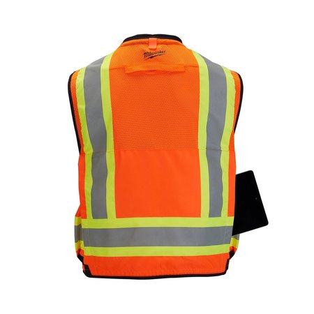 Milwaukee Tool Class 2 Surveyor's High Visibility Yellow Safety Vest - Small/Medium 48-73-5161