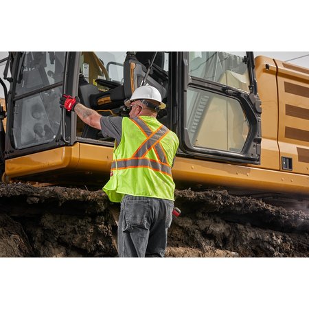 Milwaukee Tool Class 2 CSA Compliant Breakaway High Visibility Orange Mesh Safety Vest - Large/X-Large 48-73-5176